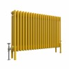 Bern 600 x 1010mm Traditional Zinc Yellow Horizontal Four Column Radiator