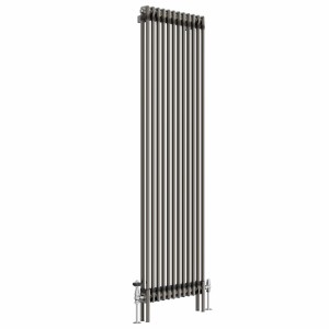 Bern 1800 x 560mm Traditional Raw Metal Double Vertical Column Radiator
