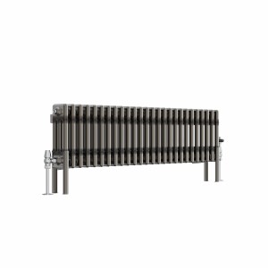 Bern 300 x 1190mm Traditional Raw Metal Triple Horizontal Column Radiator