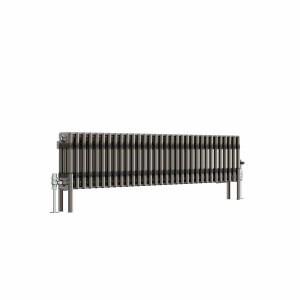 Bern 300 x 1460mm Traditional Raw Metal Triple Horizontal Column Radiator