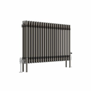Bern 600 x 1010mm Traditional Raw Metal Triple Horizontal Column Radiator