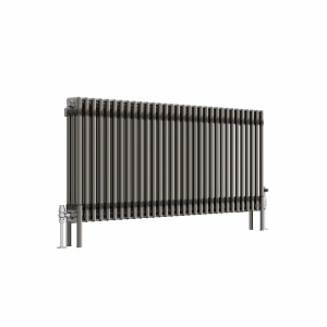 Bern 600 x 1460mm Traditional Raw Metal Triple Horizontal Column Radiator