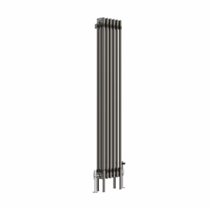 Bern 1500 x 290mm Traditional Raw Metal Triple Vertical Column Radiator