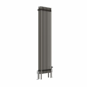Bern 1500 x 380mm Traditional Raw Metal Triple Vertical Column Radiator