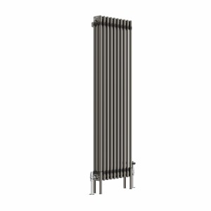 Bern 1500 x 470mm Traditional Raw Metal Triple Vertical Column Radiator