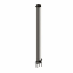 Bern 1800 x 200mm Traditional Raw Metal Triple Vertical Column Radiator