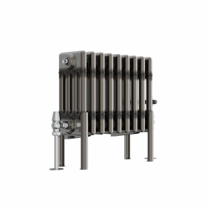Bern 300 x 425mm Traditional Raw Metal Horizontal Four Column Radiator