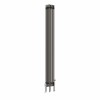 Bern 1800 x 200mm Traditional Raw Metal Vertical Four Column Radiator