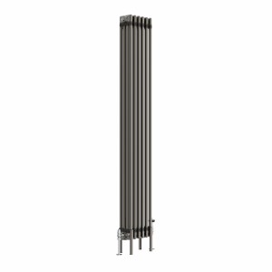 Bern 1800 x 290mm Traditional Raw Metal Vertical Four Column Radiator