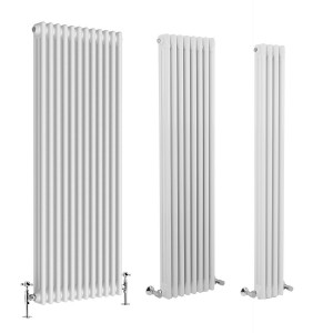 Bern - White Traditional Vertical Triple Column Radiator