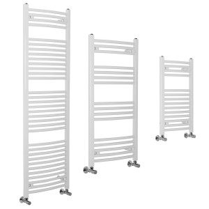 Fjord - White Curved Heated Towel Rails