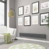 Norden 237 x 1800mm Anthracite Double Horizontal Oval Tube Designer Radiator