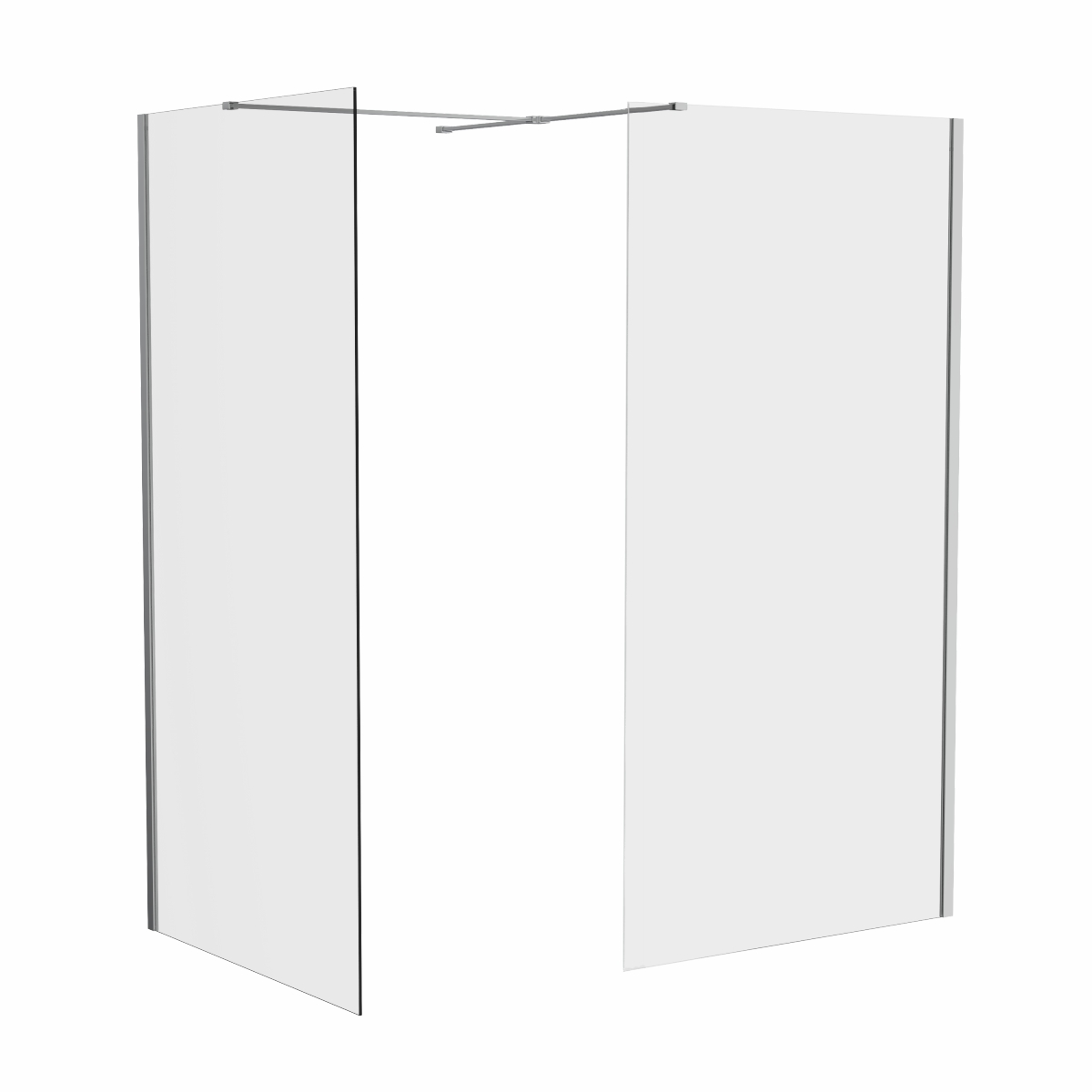 Wasdale 1000mm Wet Room Screen with 1000mm Wet Room Screen - Chrome