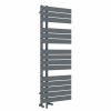 Kristiansund 1380 x 500mm Dual Fuel Anthracite Simple Electric Heated Towel Rail