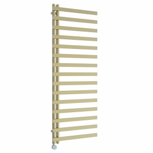 Kemi 1600 x 600mm Brushed Brass Thermostatic Touch Control Wifi Electric Heated Towel Rail