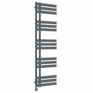 Koli 1600 x 450mm Anthracite Thermostatic Touch Control Electric Heated Towel Rail