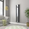 Norden 1800 x 380mm Anthracite Mirror Double Panel Vertical Designer Radiator