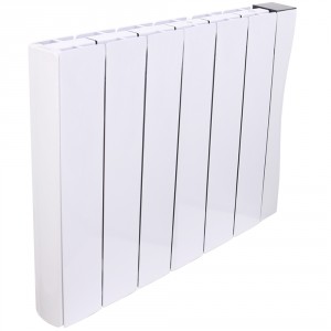 Bismo Wifi 575 x 713 mm White Wall or Floor Mounted 1500W Oil Filled Electric Radiator