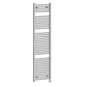 Fjord 1800 x 450mm Curved Chrome Thermostatic Bluetooth Electric Heated Towel Rail