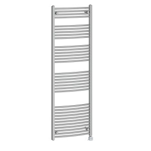 Fjord 1800 x 600mm Curved Chrome Thermostatic Bluetooth Electric Heated Towel Rail