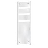 Fjord 1760 x 600mm Curved White Thermostatic Bluetooth Electric Heated Towel Rail