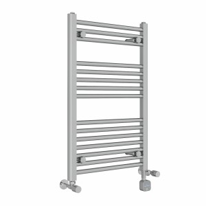 Bergen 800 x 500mm Dual Fuel Straight Chrome Thermostatic Bluetooth Electric Heated Towel Rail