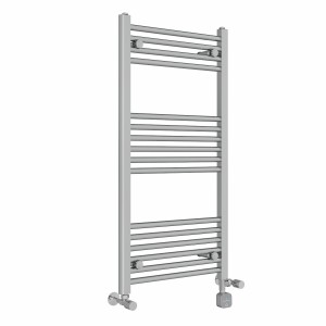 Bergen 1000 x 500mm Dual Fuel Straight Chrome Thermostatic Bluetooth Electric Heated Towel Rail