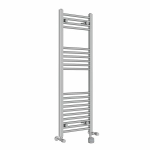 Bergen 1200 x 400mm Dual Fuel Straight Chrome Thermostatic Bluetooth Electric Heated Towel Rail