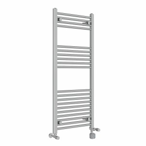 Bergen 1200 x 500mm Dual Fuel Straight Chrome Thermostatic Bluetooth Electric Heated Towel Rail