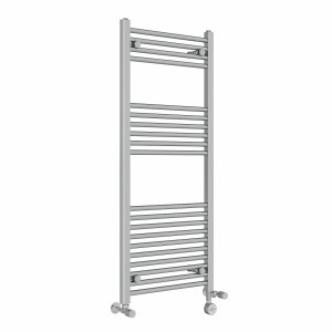 Bergen 1200 x 500mm Dual Fuel Straight Chrome Thermostatic Electric Heated Towel Rail