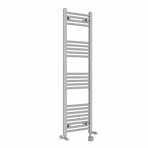 Bergen 1400 x 400mm Dual Fuel Straight Chrome Thermostatic Bluetooth Electric Heated Towel Rail