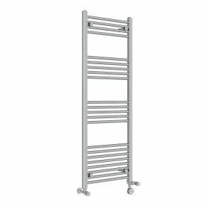 Bergen 1400 x 500mm Dual Fuel Straight Chrome Thermostatic Electric Heated Towel Rail