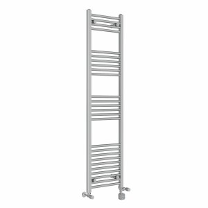 Bergen 1600 x 300mm Dual Fuel Straight Chrome Thermostatic Bluetooth Electric Heated Towel Rail