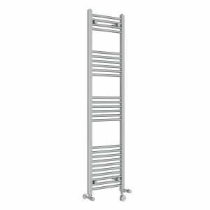 Bergen 1600 x 400mm Dual Fuel Straight Chrome Thermostatic Electric Heated Towel Rail