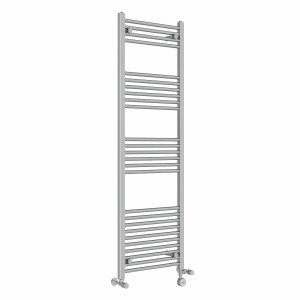 Bergen 1600 x 500mm Dual Fuel Straight Chrome Thermostatic Electric Heated Towel Rail