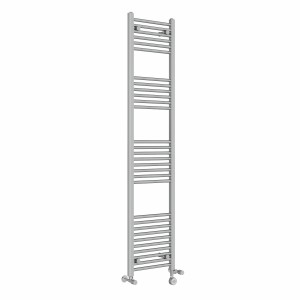 Bergen 1800 x 400mm Dual Fuel Straight Chrome Thermostatic Electric Heated Towel Rail