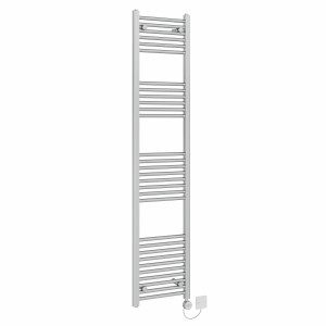 Bergen 1800 x 400mm Straight Chrome Thermostatic Electric Heated Towel Rail