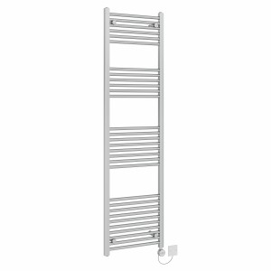 Bergen 1800 x 500mm Straight Chrome Thermostatic Electric Heated Towel Rail