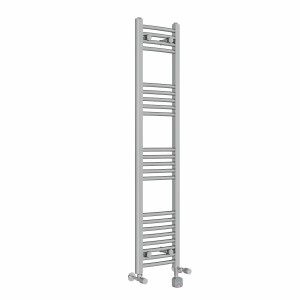 Fjord 1400 x 300mm Dual Fuel Curved Chrome Thermostatic Bluetooth Electric Heated Towel Rail