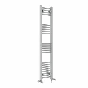 Fjord 1400 x 300mm Dual Fuel Curved Chrome Electric Heated Towel Rail