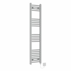 Fjord 1400 x 300mm Chrome Curved Electric Heated Towel Rail