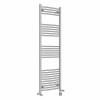 Fjord 1600 x 500mm Dual Fuel Curved Chrome Thermostatic Bluetooth Electric Heated Towel Rail