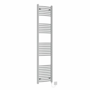 Fjord 1800 x 400mm Chrome Curved Electric Heated Towel Rail