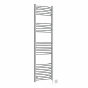 Fjord 1800 x 500mm Chrome Curved Electric Heated Towel Rail
