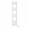Fjord 1400 x 300mm White Curved Electric Heated Towel Rail