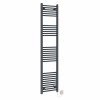 Bergen 1800 x 400mm Anthracite Straight Electric Heated Towel Rail