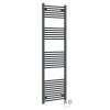 Bergen 1800 x 500mm Straight Anthracite Thermostatic Electric Heated Towel Rail with Chrome Terma Element