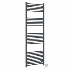 Bergen 1800 x 600mm Anthracite Straight Electric Heated Towel Rail
