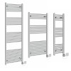 Bergen - Straight Chrome Electric Heated Towel Rail - Choice of Size and Element