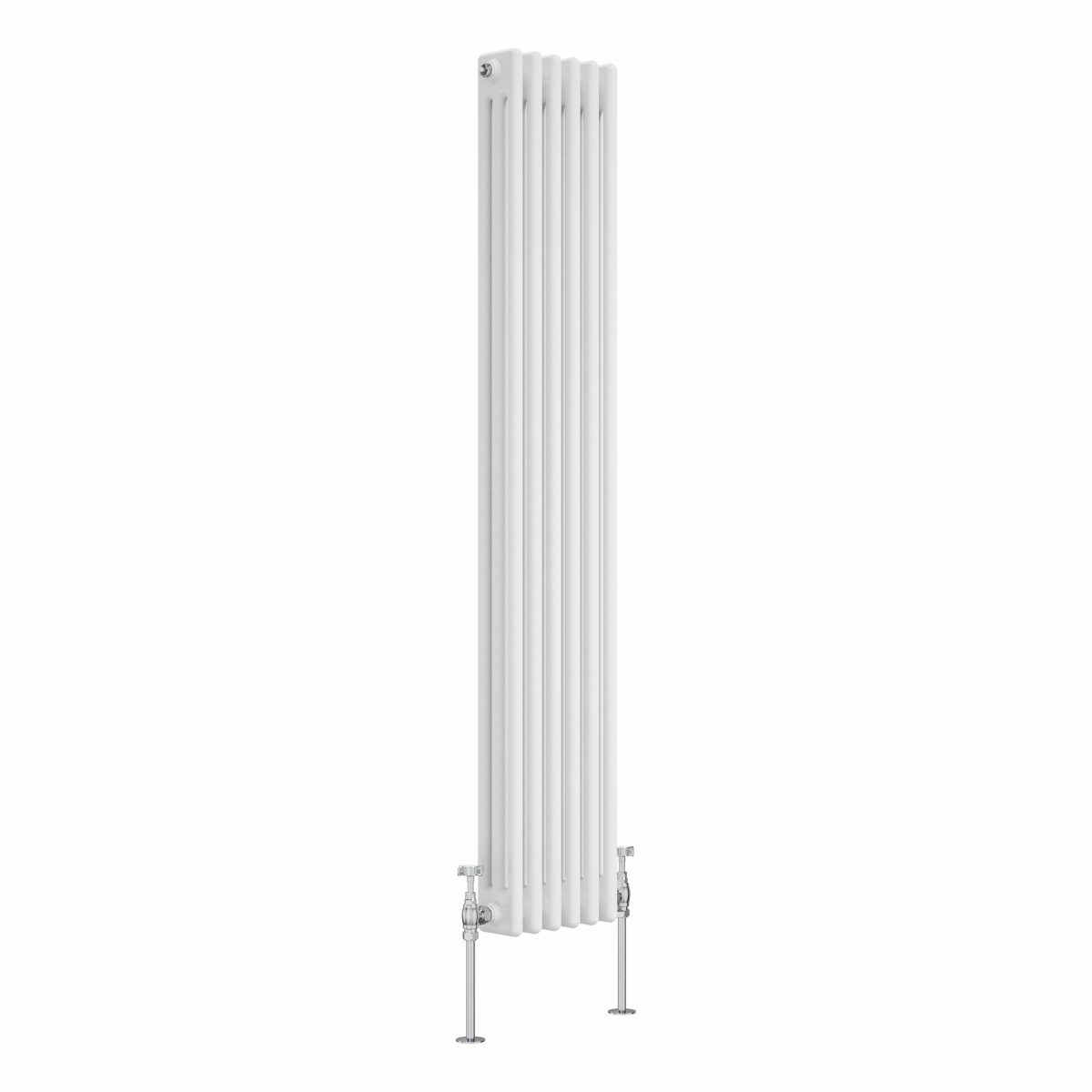 Bern 1500 x 290mm White Triple Column Vertical Traditional Radiator